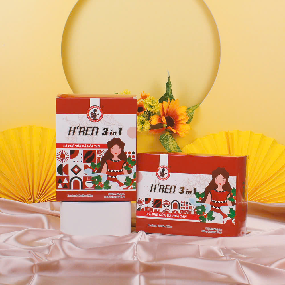 Hren cà phê sữa đá hòa tan (hộp gói 150gr , 20 gói)